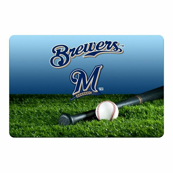 Gamewear Milwaukee Brewers Baseball Pet Bowl Mat-L 1294002839